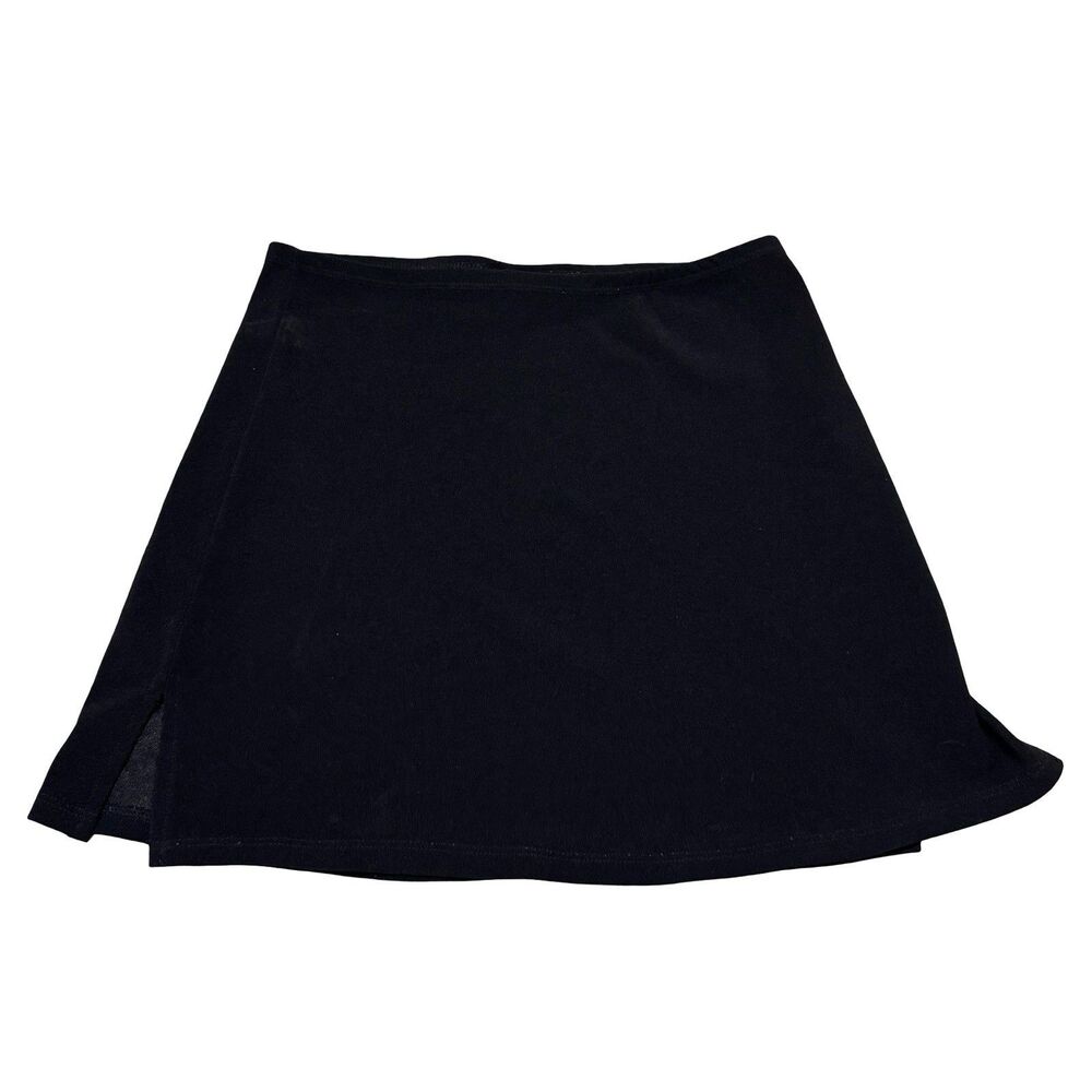 PS Per Seption Mini Skirt Black With Slit Medium